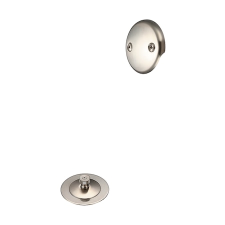Central Brass Trim Kit for 1645 Bath Drain Series, Brushed Nickel CS-66001-BN